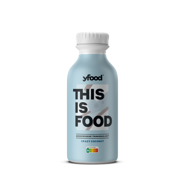 yfood Drink Crazy Coconut, ausgewogene Trinkmahlzeit, EINWEG PET, 500 Milliliter